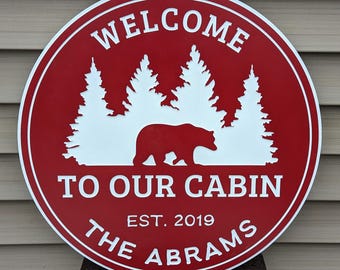 Custom Engraved PVC Sign: Personalized Cabin, Lodge, or Home Decor