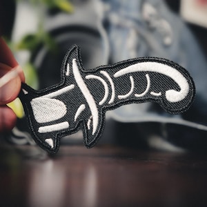 Dolch Aufnäher - DIY gesticktes Eisen auf Goth Punk Emo Metall Biker Traditionelles Tattoo Patch