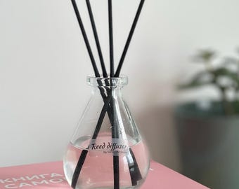 Minimalist Reed Diffuser, Spring Home Fragrance, Glass Bottle Decor
