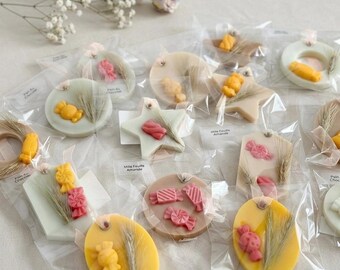Personalized Scented Wax Sachets, Wedding Guest Favors, Bridal Shower Gift, Bulk Favours