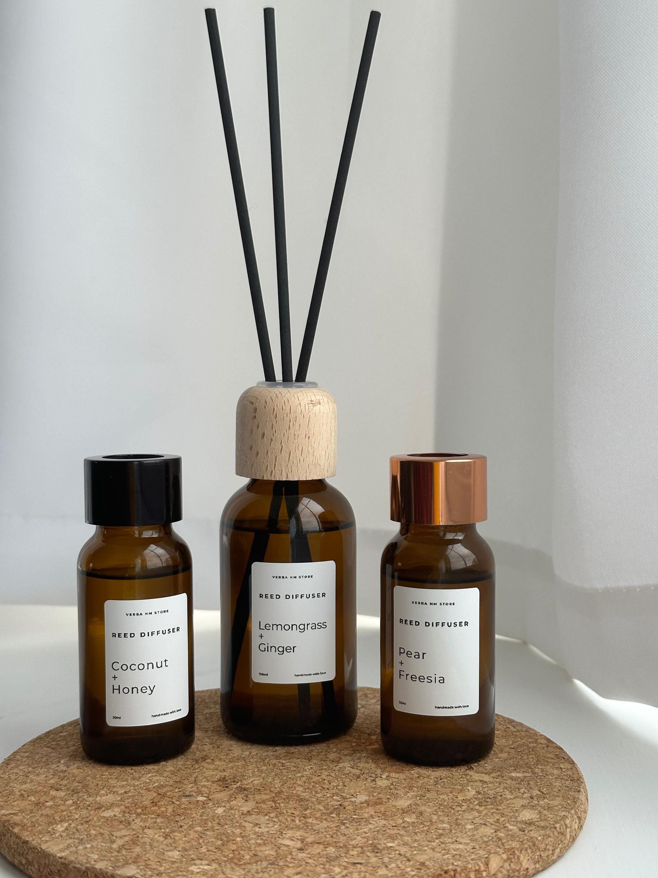Reed Diffuser - Scented Home Fragrance Gift, Amber Glass Diffuser | 50ml & 100ml