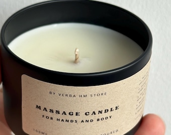 Soy Massage Candle, Body Candle for Relaxation, 100ml
