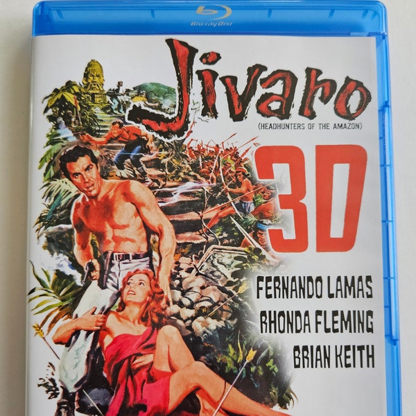 Jivaro 3D Blu-Ray Disc CIB 1954 Movie Fernando Lamas Rhonda Fleming