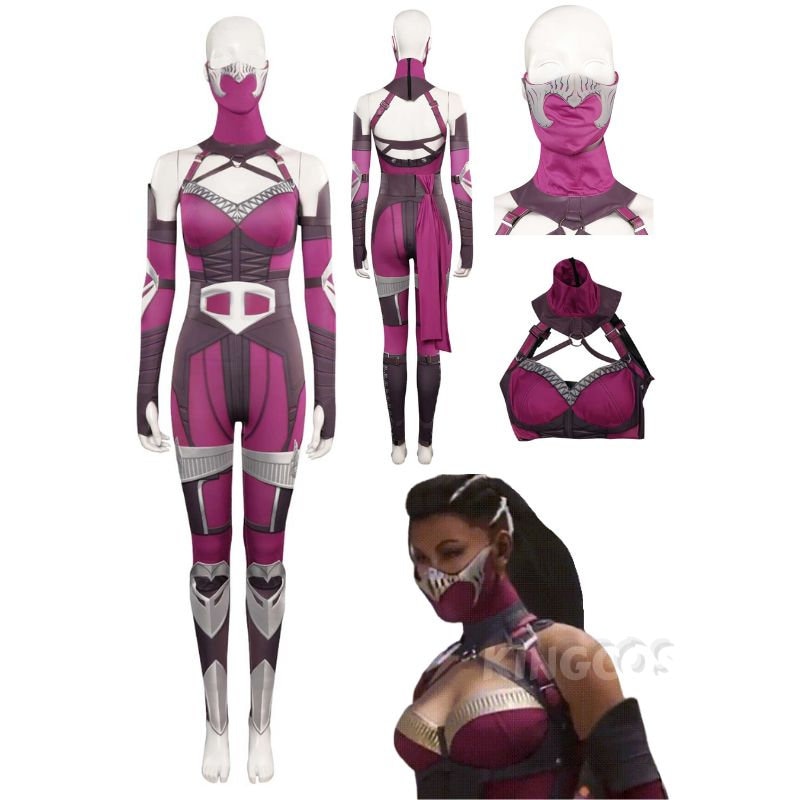 Mileena Cosplay Game Mortal Kombat 1 Costume for Adult Women Etsy