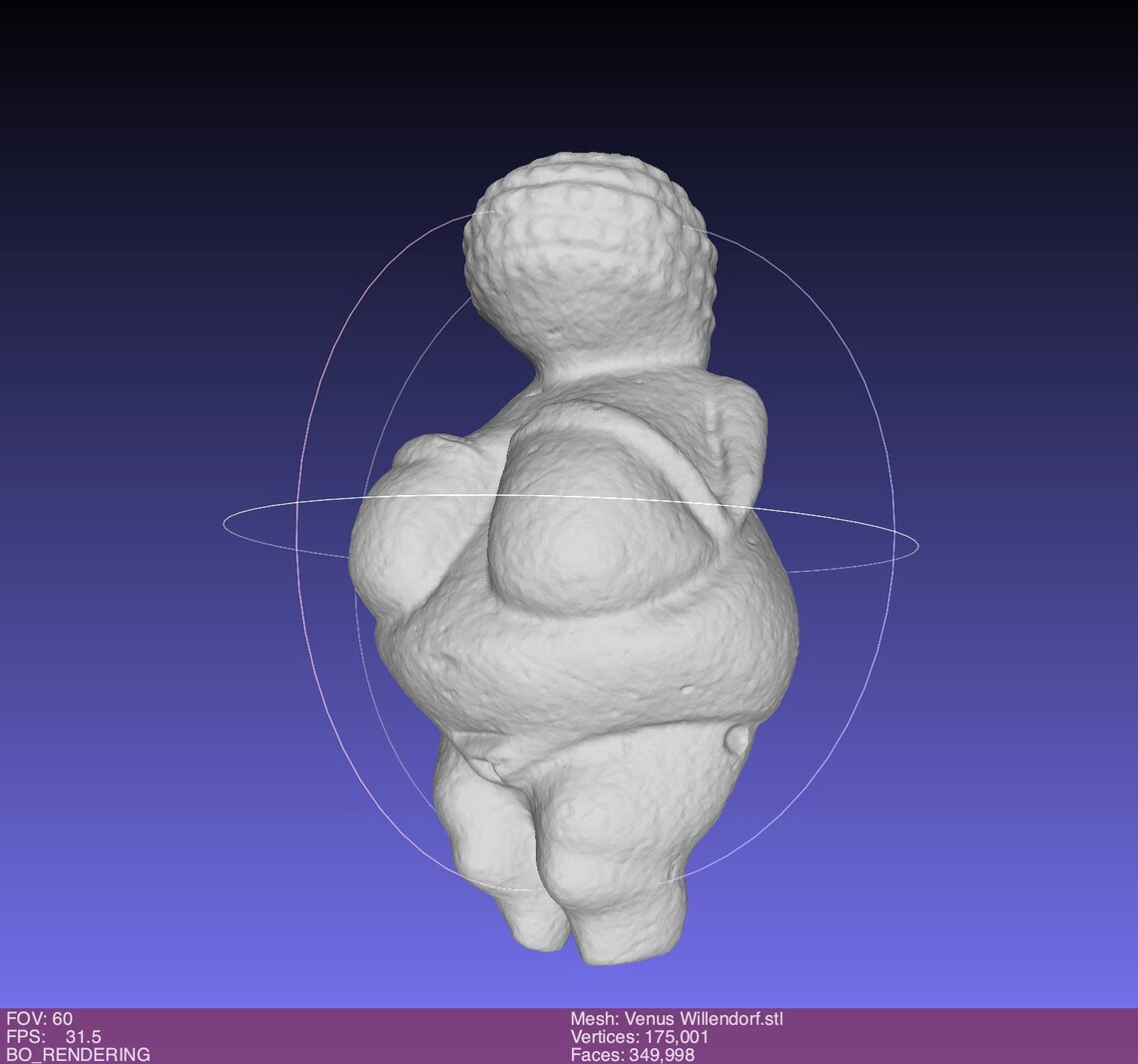 Venus of Willendorf, Paleolithic Museum Quality High Resolution Scan // STL // Ancient // Art
