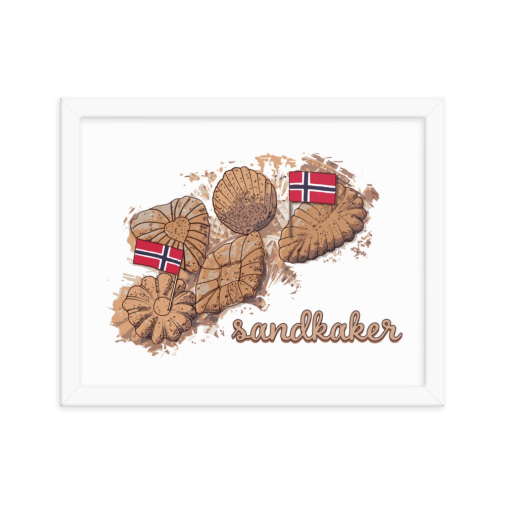 DIGITAL PRINT Sandkaker Illustration, Norwegian Cookies Art Print,  Scandinavian Art - Etsy, image size:1000x1000