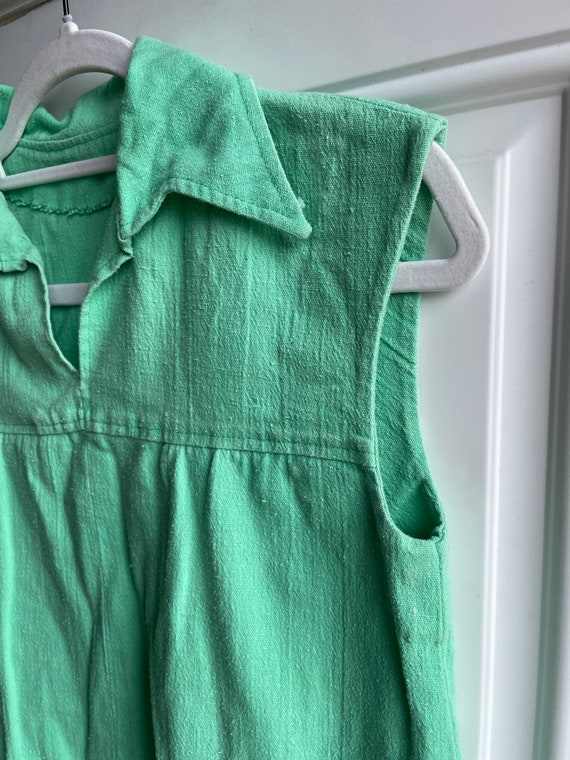 70’s green pull over dress - image 6