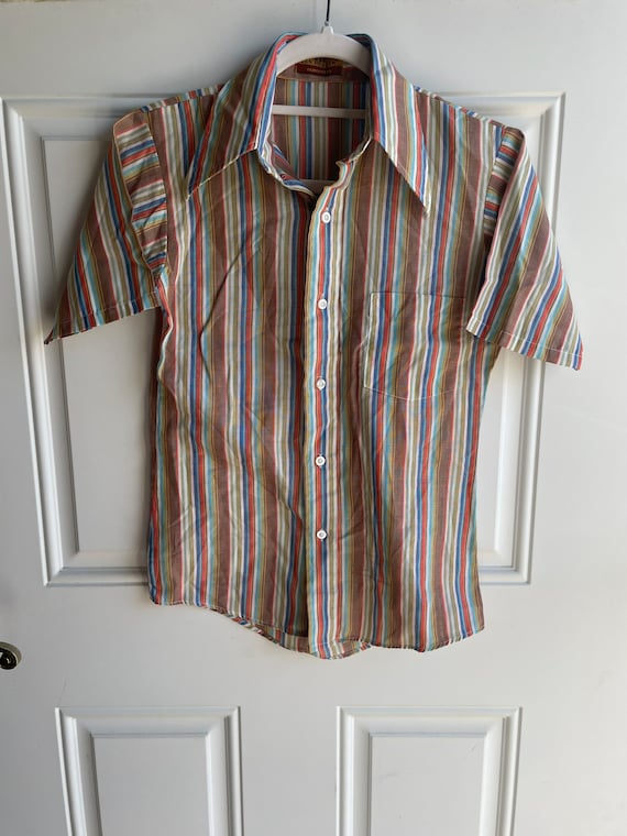 Vintage striped gender neutral shirt