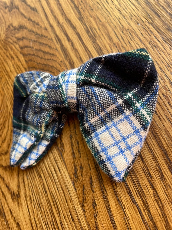 70’s plaid bow tie