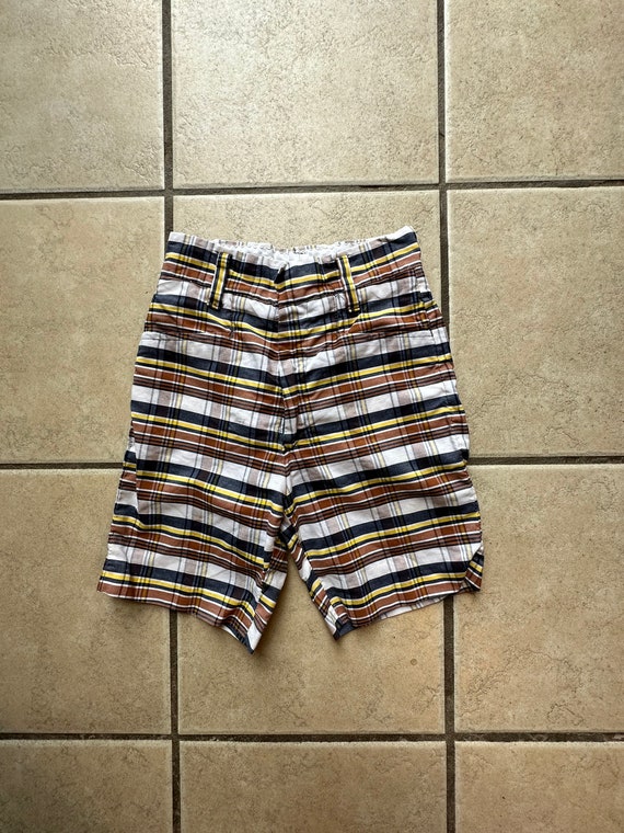 Vintage 1970’s plaid boys shorts size 12 on tag