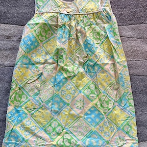 polyester house dress Vintage Sears Fashions, Blue Polyester Dress, Polyester Shirtdress, 1960s  Casual Dress, Long Sleeve Mod House Dress , 1970s Polyester Dress