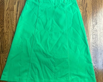 Vintage 1970’s grass green skirt