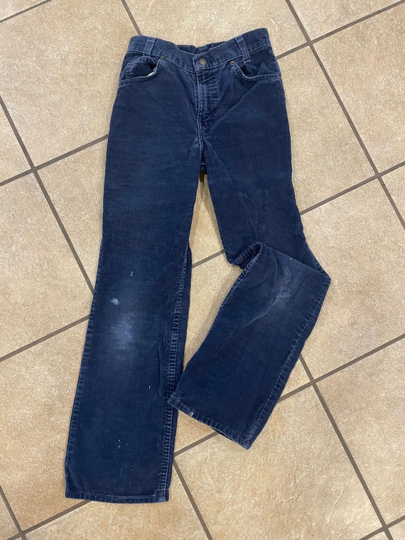 70’s Levi kids navy corduroy bellbottoms