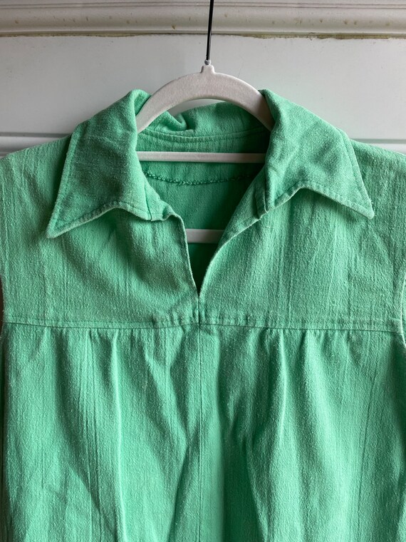 70’s green pull over dress - image 4