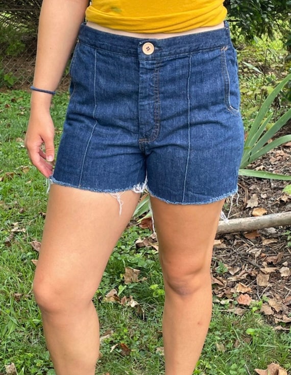 Vintage 1970’s jean cut off shorts - image 2