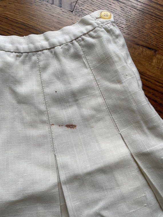 70’s white pleated skirt - image 4
