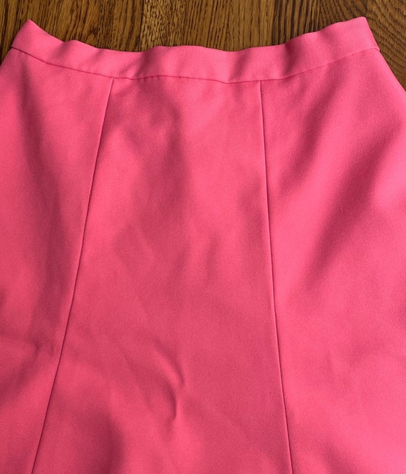 Vintage 1970’s hot pink flare skirt - image 6