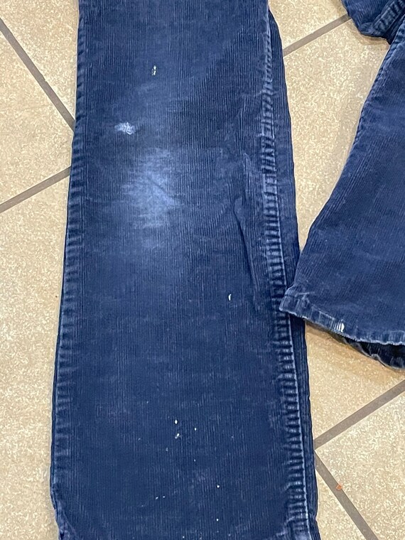 70’s Levi kids navy corduroy bellbottoms View 5