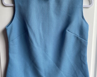 Vintage 1970’s blue sleeveless top