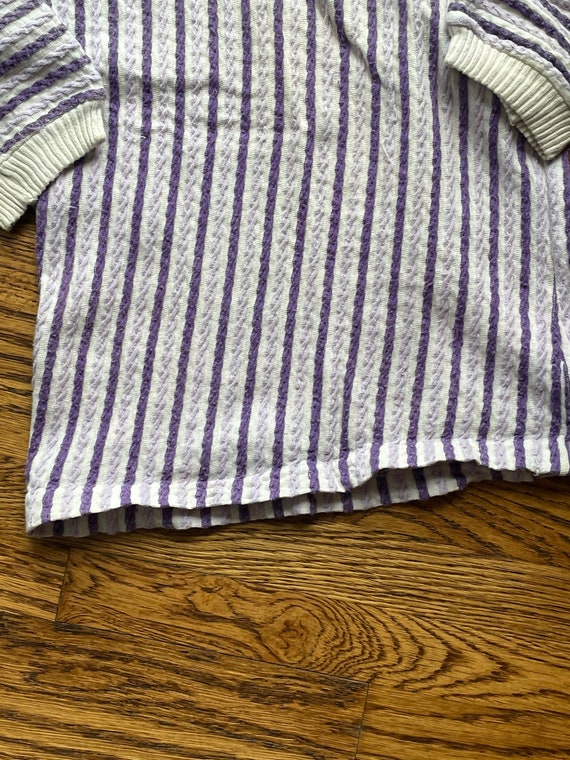 70’s lavender and cream striped turtleneck - image 3