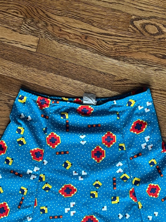 70’s geometric blue skirt - image 2