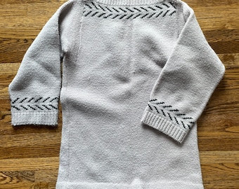 70’s gray tunic sweater
