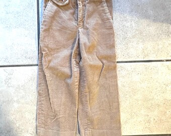 Vintage tan chunky corduroy Izod boys pant size 4