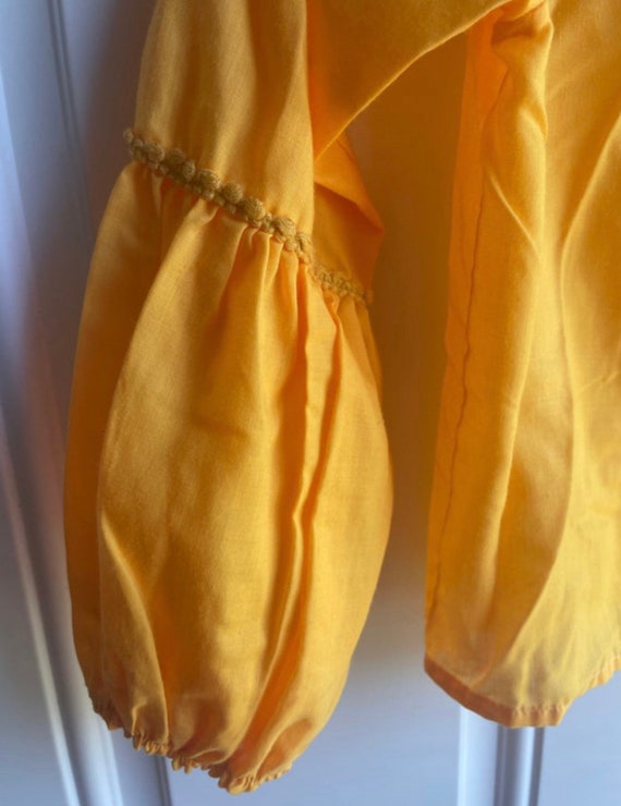 Vintage 1970’s yellow girl’s blouse - image 4