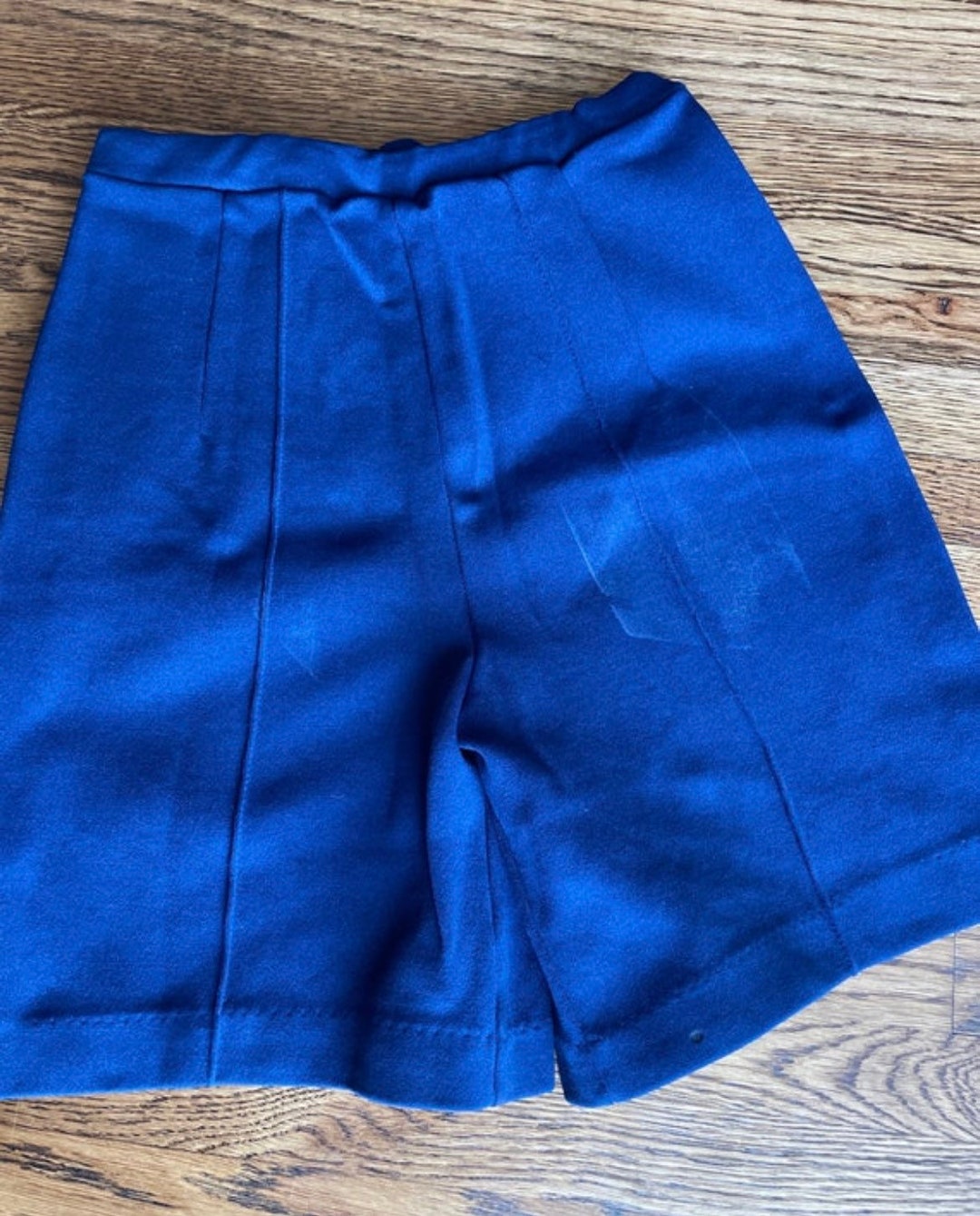 Vintage 1970’s Women’s Navy Blue Bermuda Shorts - Etsy