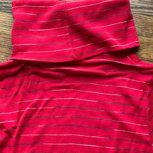 70s red striped turtleneck image 4