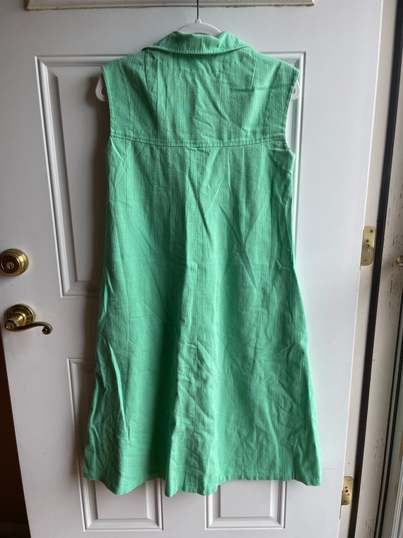 70’s green pull over dress - image 2