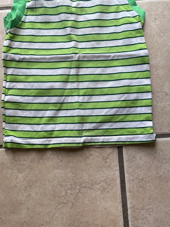 70’s green and white tank - image 6