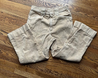 Vintage khaki chunky corduroy pants