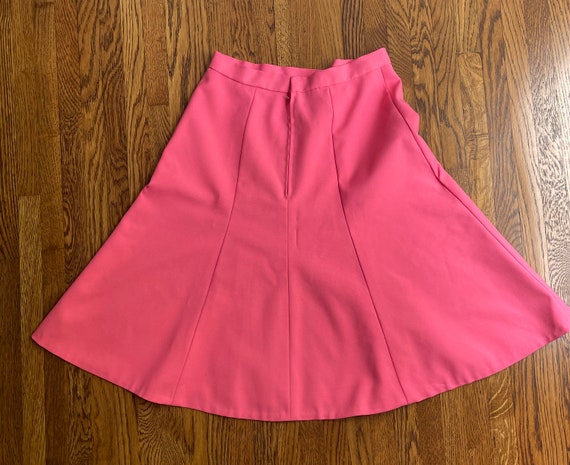 Vintage 1970’s hot pink flare skirt - image 4