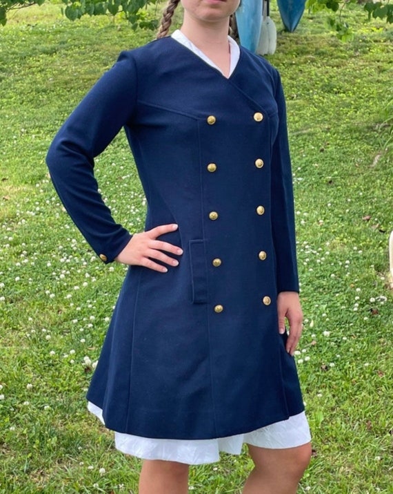 Vintage 1970’s Navy blue coat