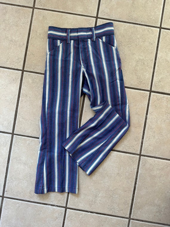 Vintage 1970’s striped bellbottoms size XXS - image 1