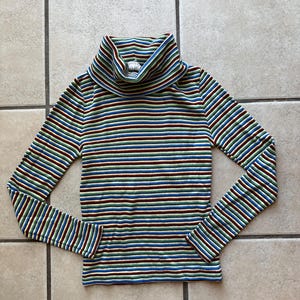 vtg striped gender neutral turtle neck size 14 or XXS