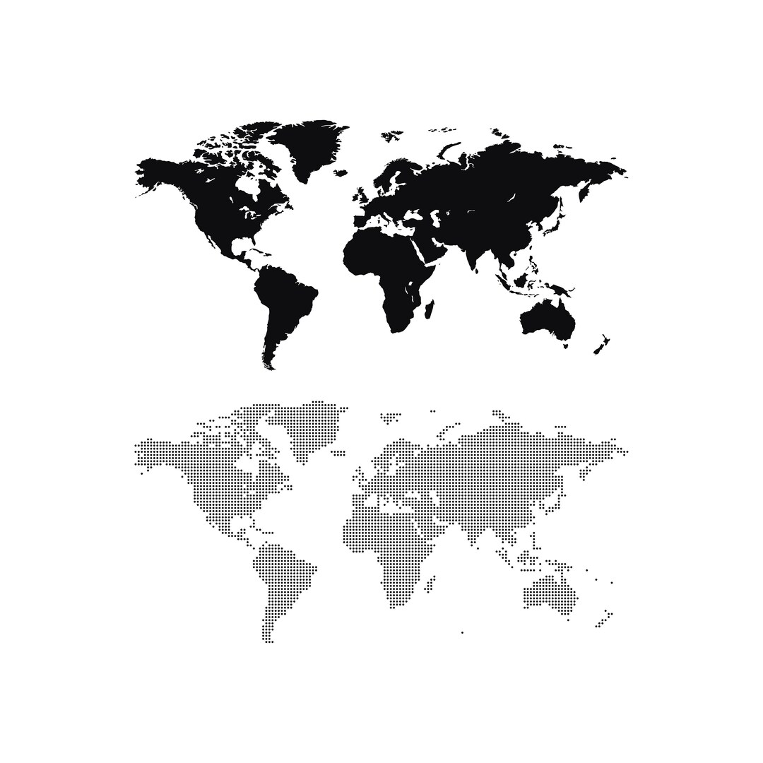 World Map Svg World Map Png World Map Clipart World Map Etsy