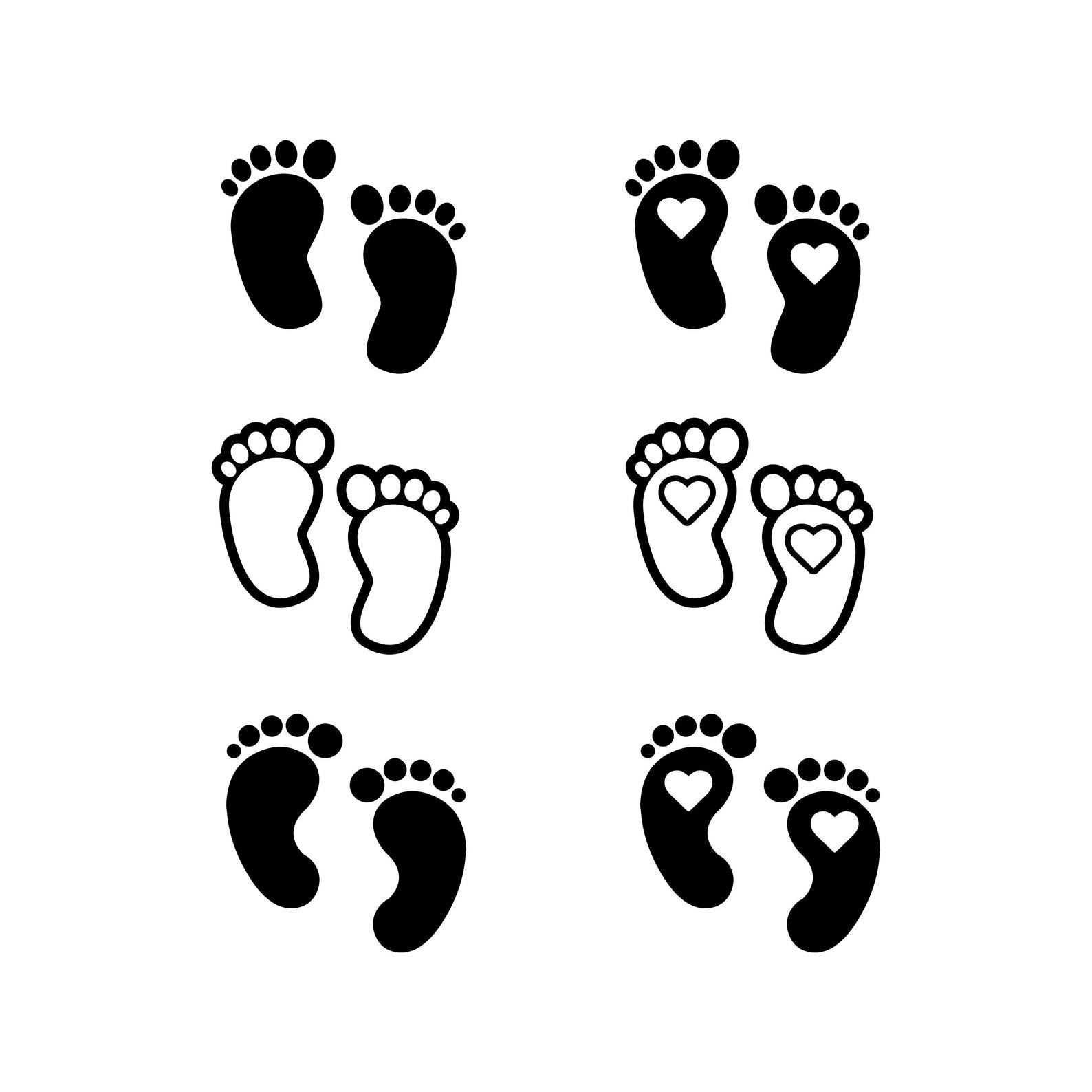 Baby Footprint Baby Footprint Svg Baby Footprint Png Baby Etsy Canada