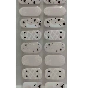 Gel Nail 20 Stickers, Cute UV Semi-cured Gel Nail Polish Strips, 100% Real Gel Polish, Gel Nail Wraps