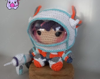 Juno Overwatch Amigurumi Crochet Doll: Gamer Plushie