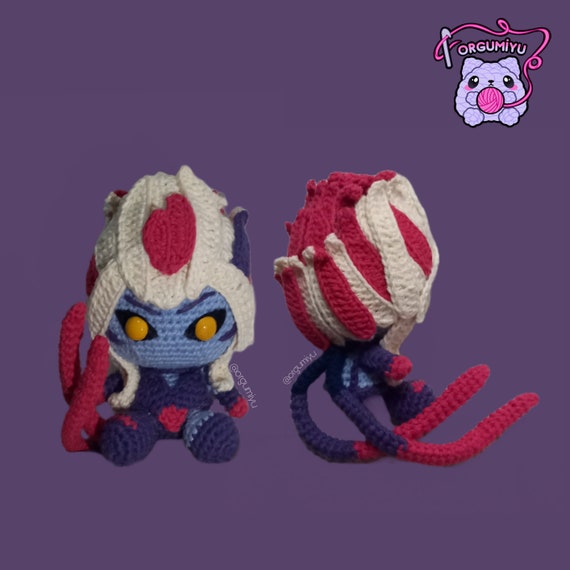 Evelynn League of Legends Crochet Figure, Evelynn Amigurumi