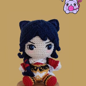 Ahri League Of Legends Crochet Figure, Ahri Amigurumi Doll, Ahri LOL, LOL figures, Ahri Crochet, Ahri League of Legends Amigurumi Doll