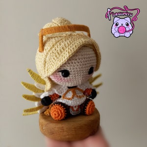 Mercy Overwatch Amigurumi Crochet, Mercy Amigurumi Doll, Mercy Crochet Doll, Crochet Figure, Overwatch Figure, Mercy Overwatch, Figures