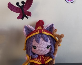 Lulu League of Legends Amigurumi Crochet Doll, Lulu Amigurumi, League of Legends Amigurumi, Lol Figures, Crochet, Amigurumi Doll, Lulu Doll