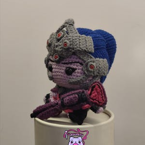 Widowmaker Overwatch Amigurumi Crochet, Widowmaker Amigurumi Doll, Widowmaker Crochet Doll, Crochet Figure, Overwatch Figure, Widowmaker