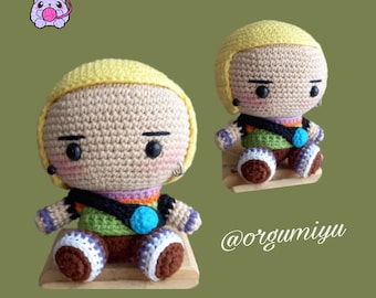 Gekko Valorant Crochet Figure, Gekko Valorant Keychain,Crochet Keychain, Valorant Figure, Valorant Keychain,Gekko Valorant, Valorant Crochet