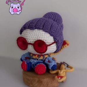 Crochet Vayne League of Legends Amigurumi, poupée Vayne Amigurumi, poupée Vayne au crochet, figurine au crochet, figurine Lol, Vayne League of Legends