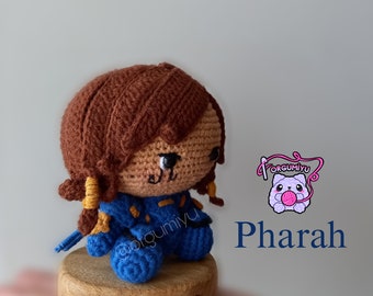 Pharah Overwatch Amigurumi: Handmade Crochet Cotton Doll