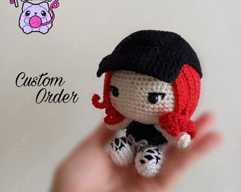 Muñeca de crochet personalizada: Figura de algodón personalizada, diseña tu propio regalo